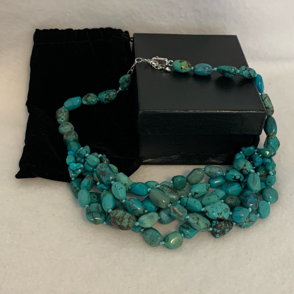 Turquoise Cluster Nevklace
